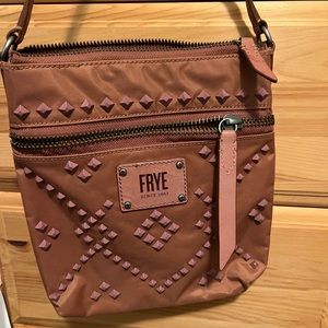 Frye Ivy Stud Crossbody purse - rust mauve color - like new